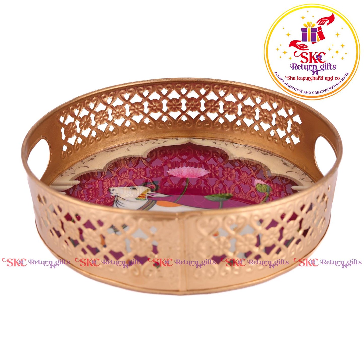 Pichwai Trays 8 Inch