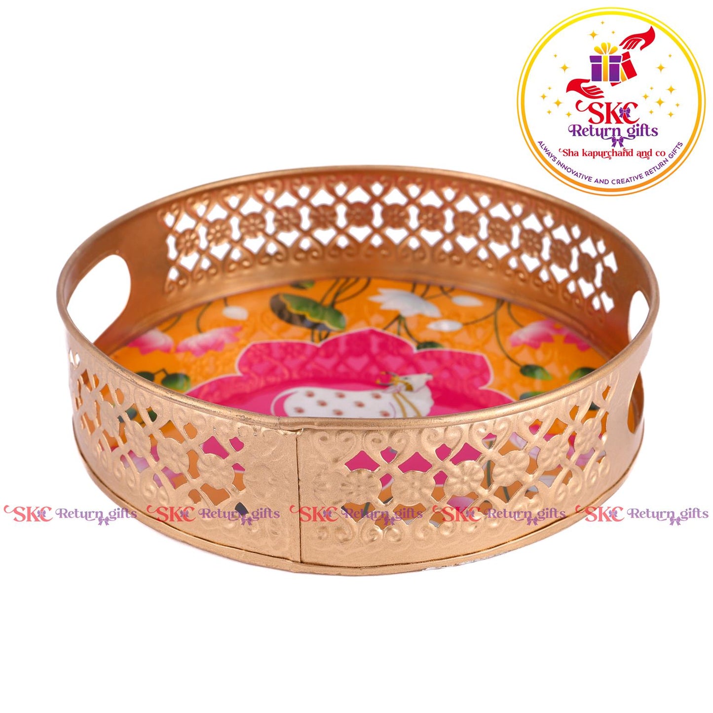 Pichwai Trays 8 Inch