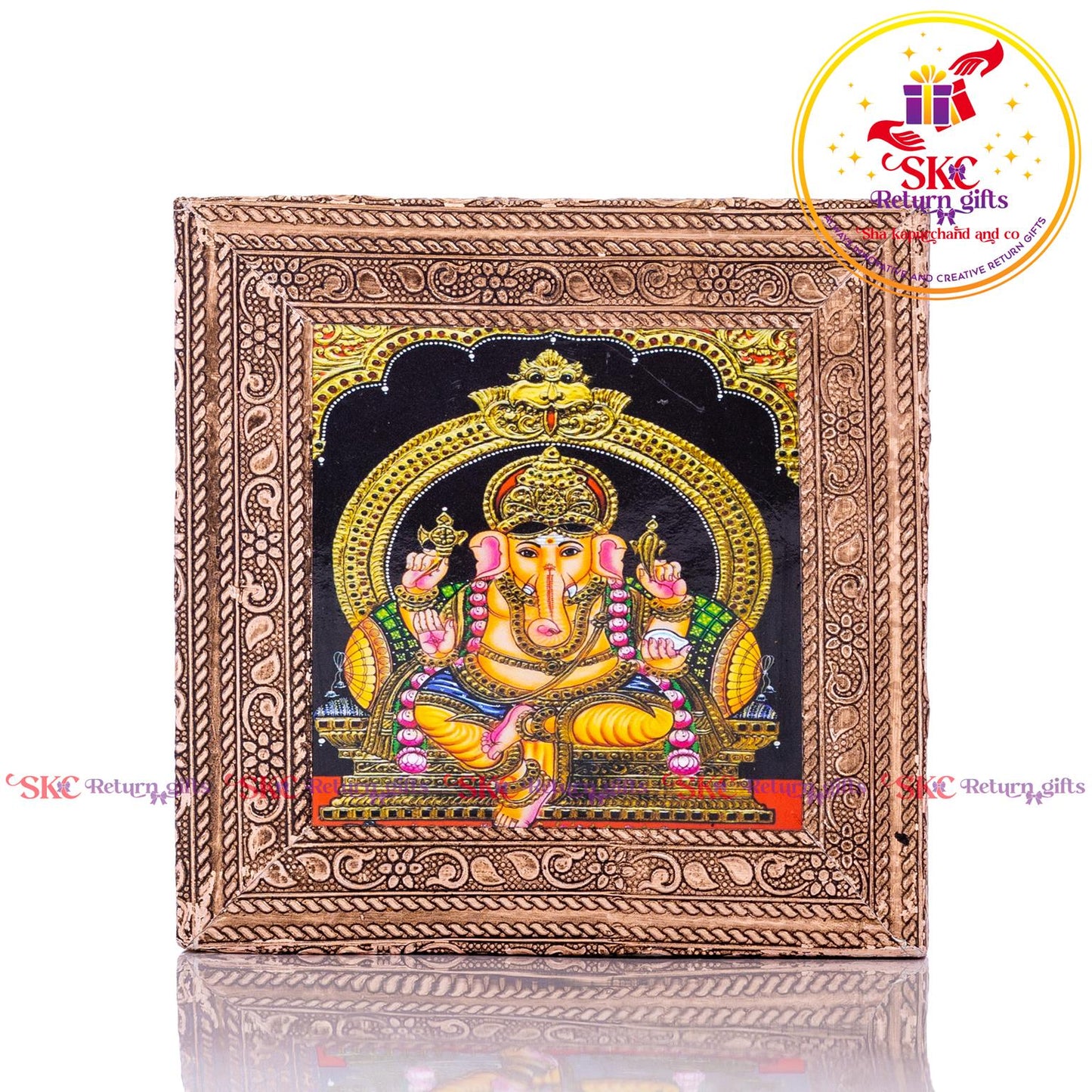 Tanjore Digital Art Ganesha