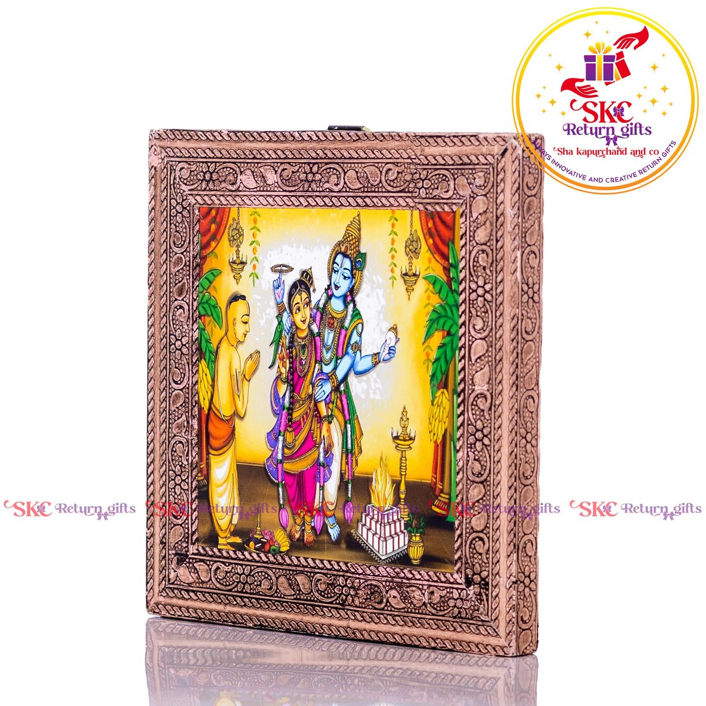 Tanjore Digital Art Vishnu Kalyanam