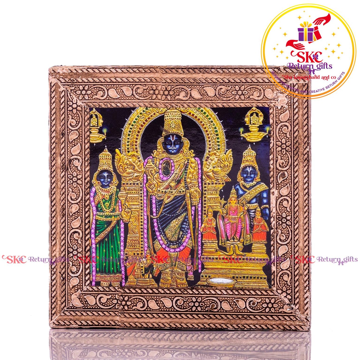 Tanjore Digital Art Sri Parthasarathy