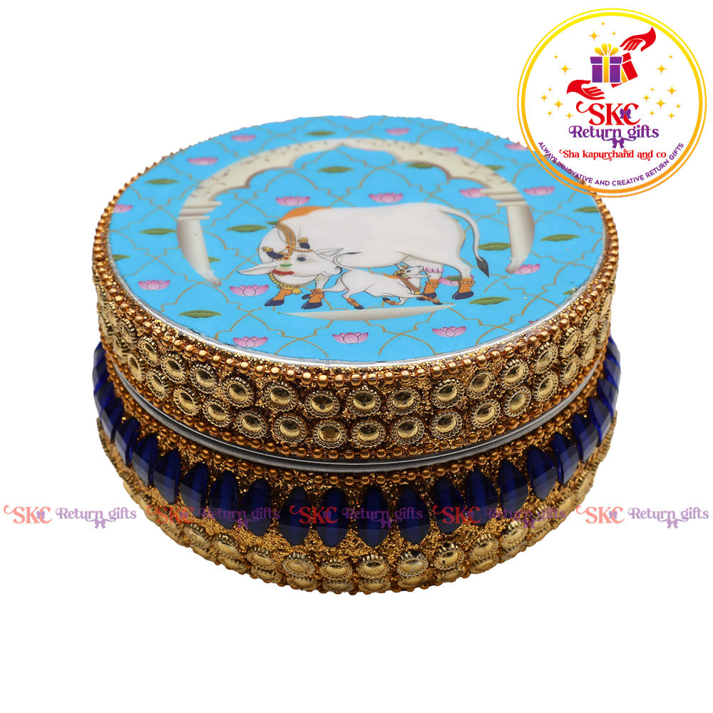 Pichwai Jaipur Kundan Box