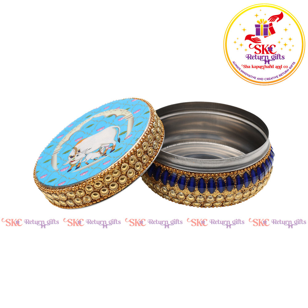 Pichwai Jaipur Kundan Box