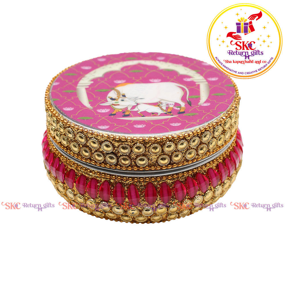 Pichwai Jaipur Kundan Box