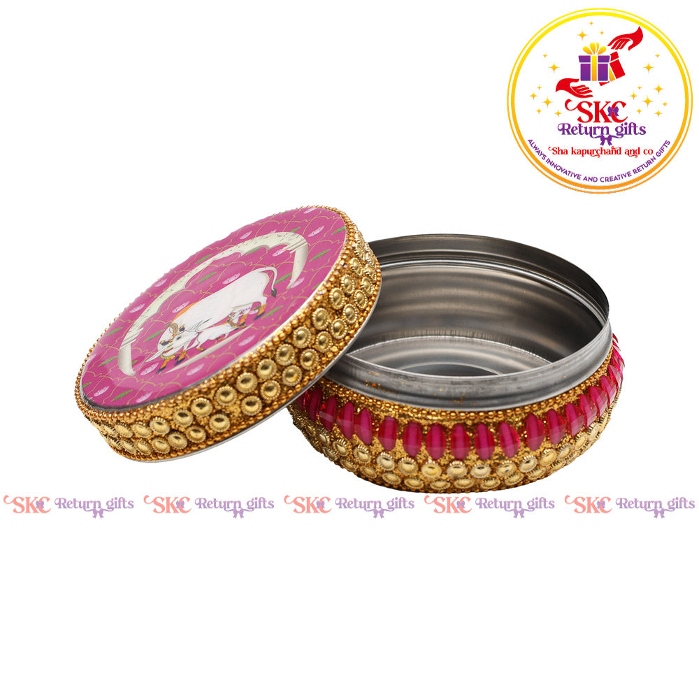 Pichwai Jaipur Kundan Box