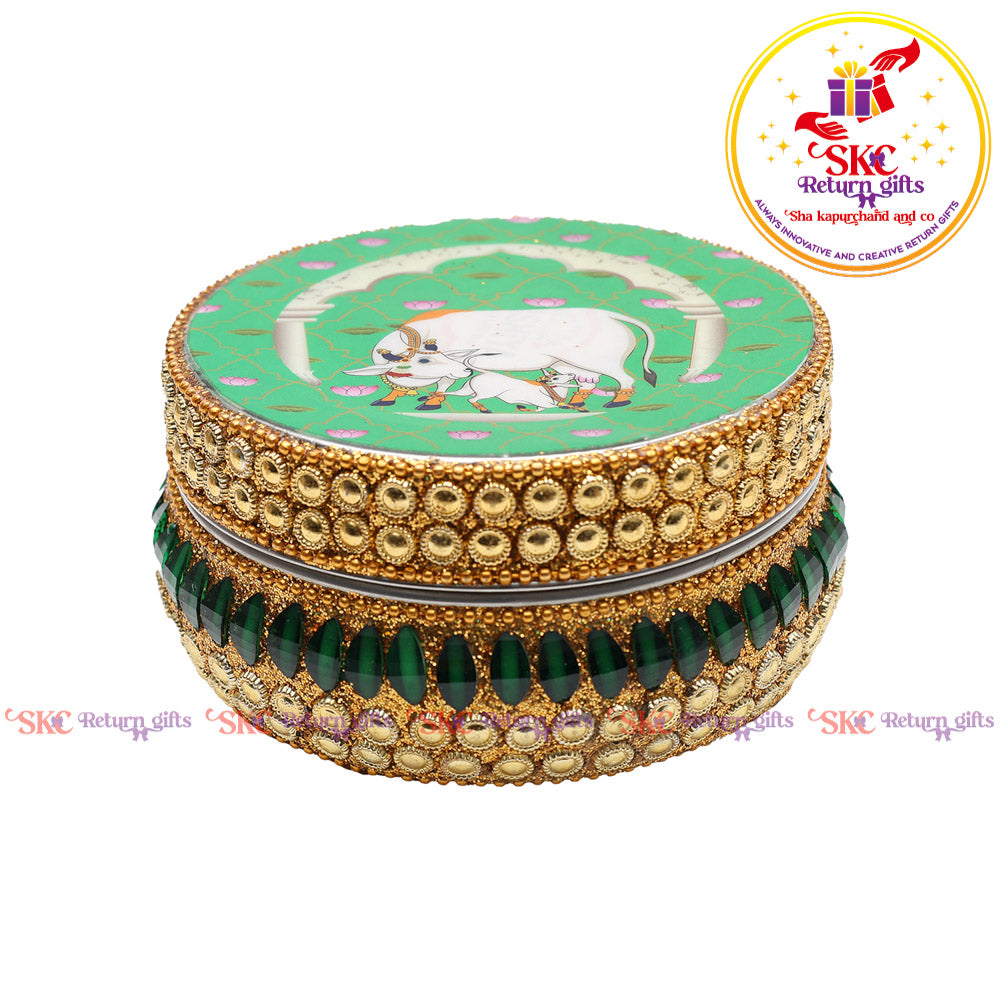 Pichwai Jaipur Kundan Box
