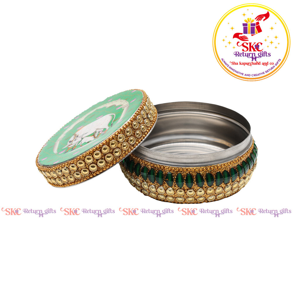 Pichwai Jaipur Kundan Box