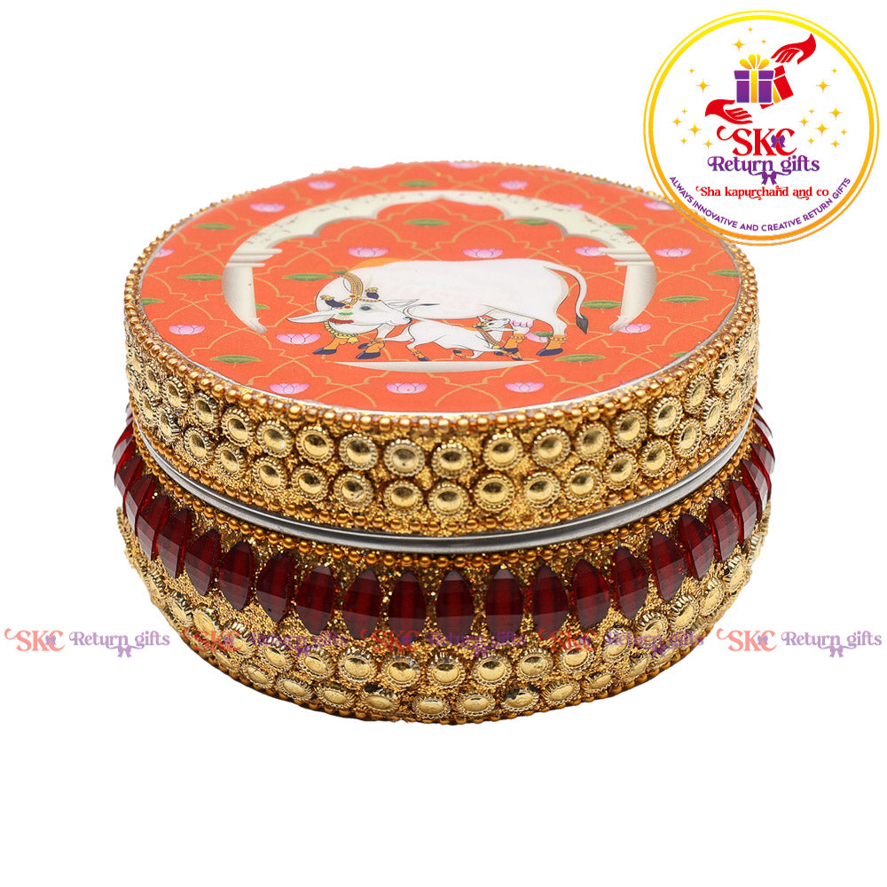 Pichwai Jaipur Kundan Box