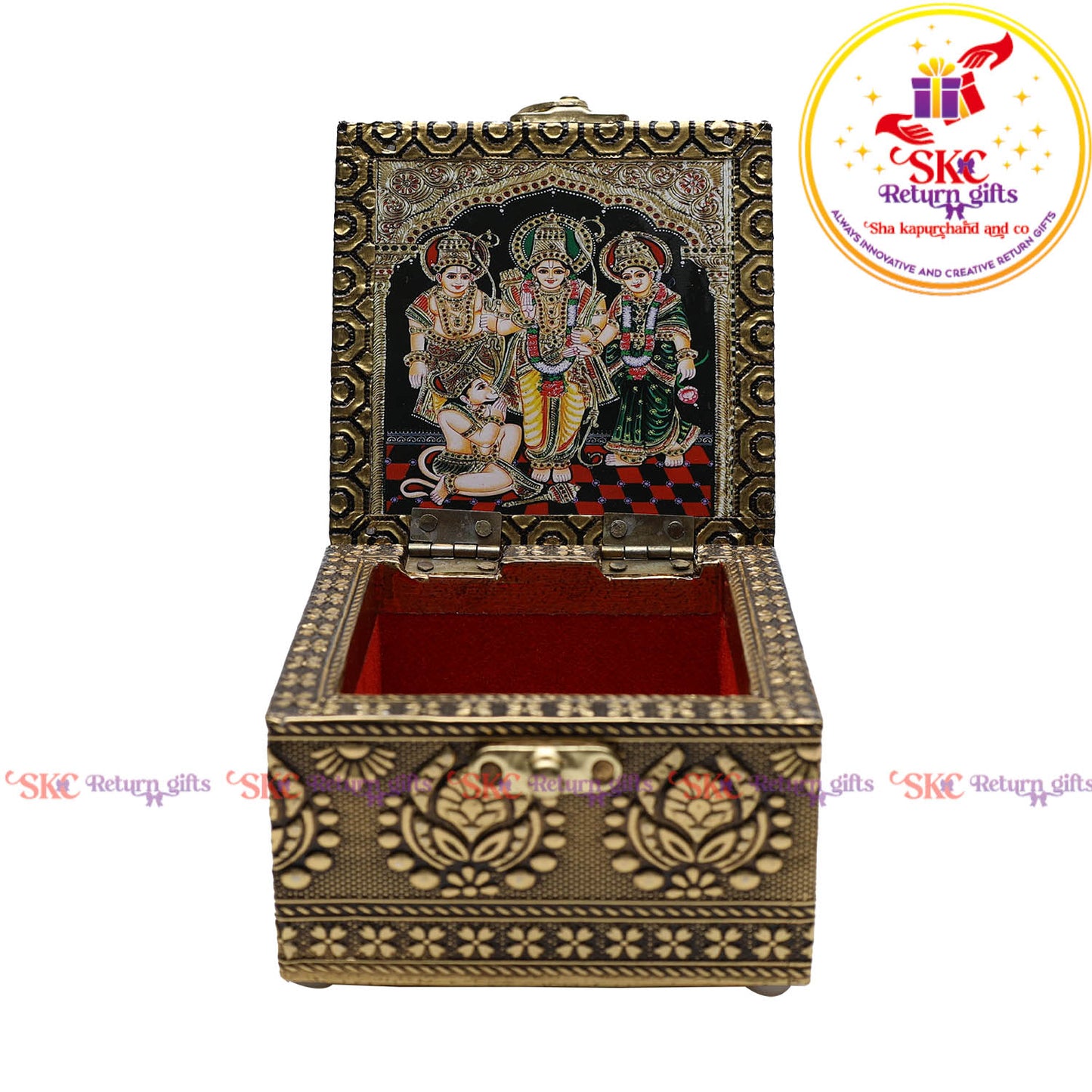 Digital Art Tanjore Pooja Box 4x4