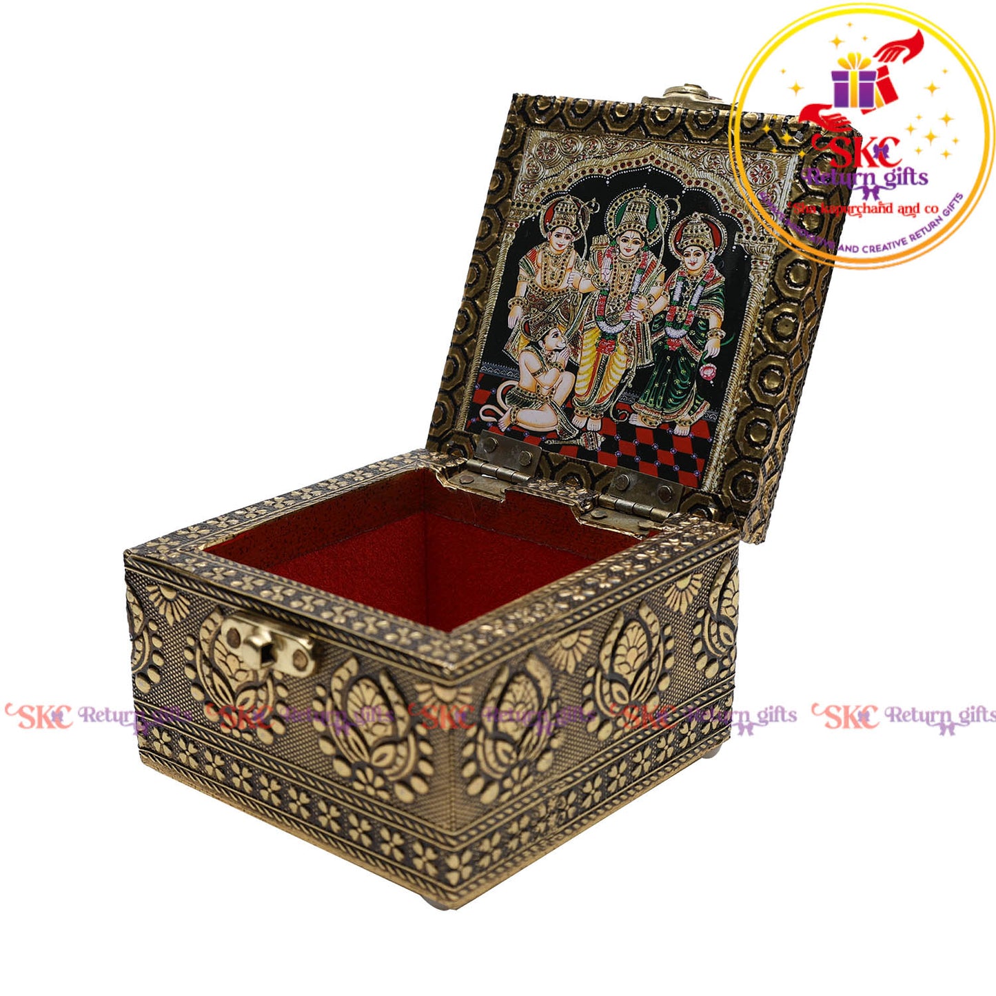 Digital Art Tanjore Pooja Box 4x4