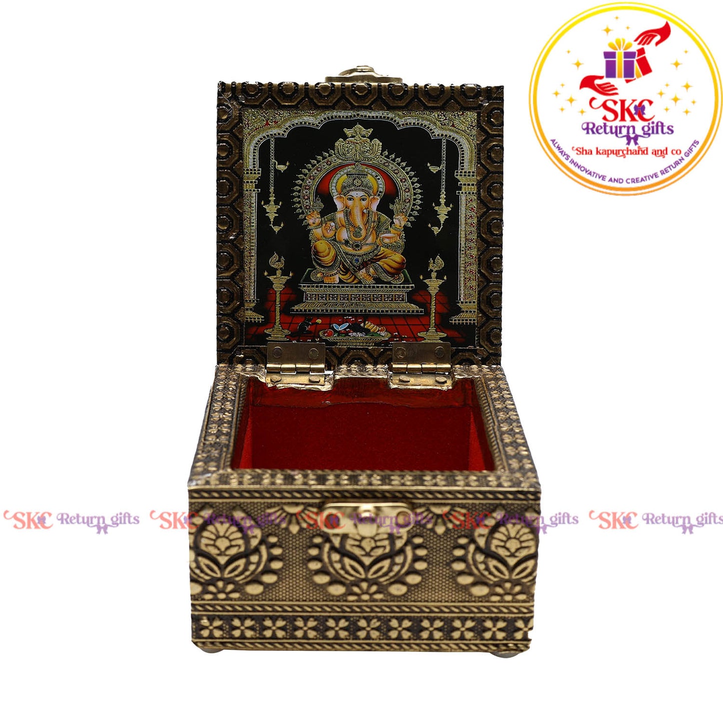 Digital Art Tanjore Pooja Box 4x4