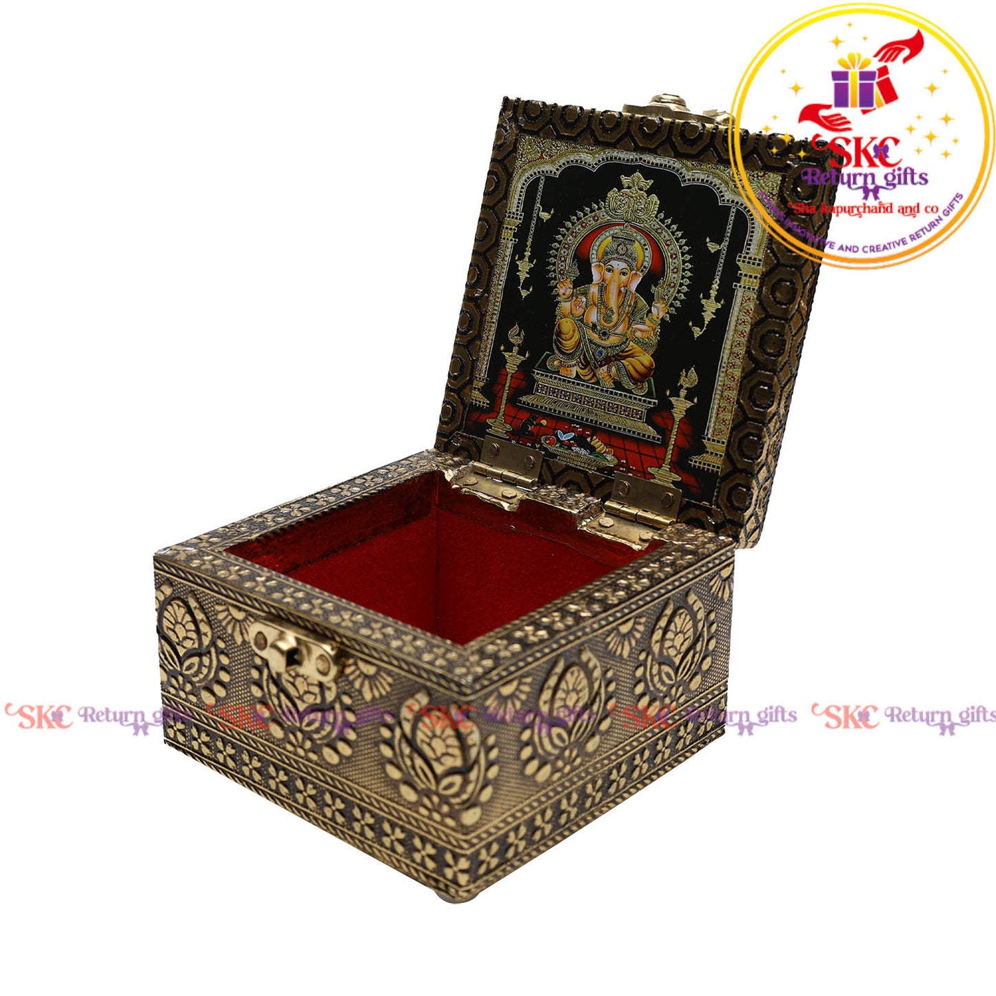 Digital Art Tanjore Pooja Box 4x4