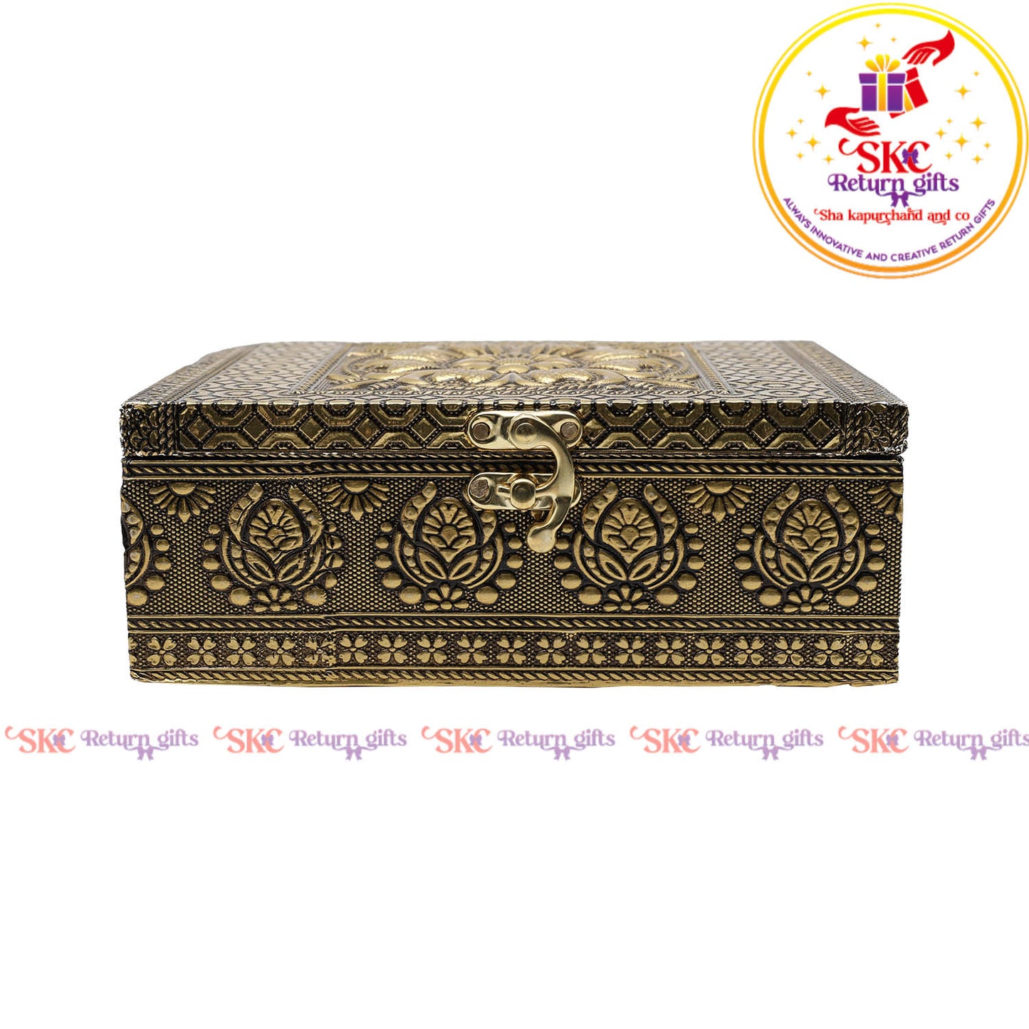 Embosed Flower Pooja Box 7x5