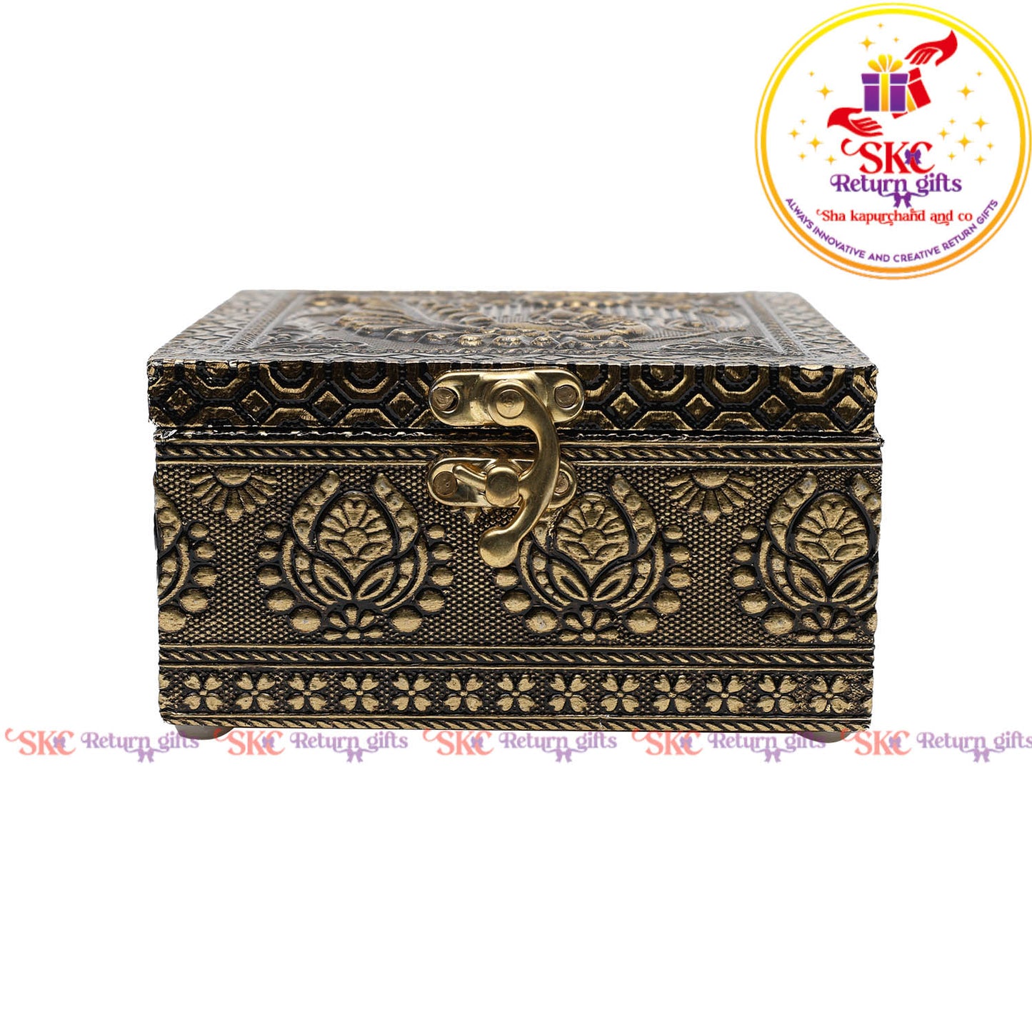 Tanjore Digital Art Pooja Box 5x5