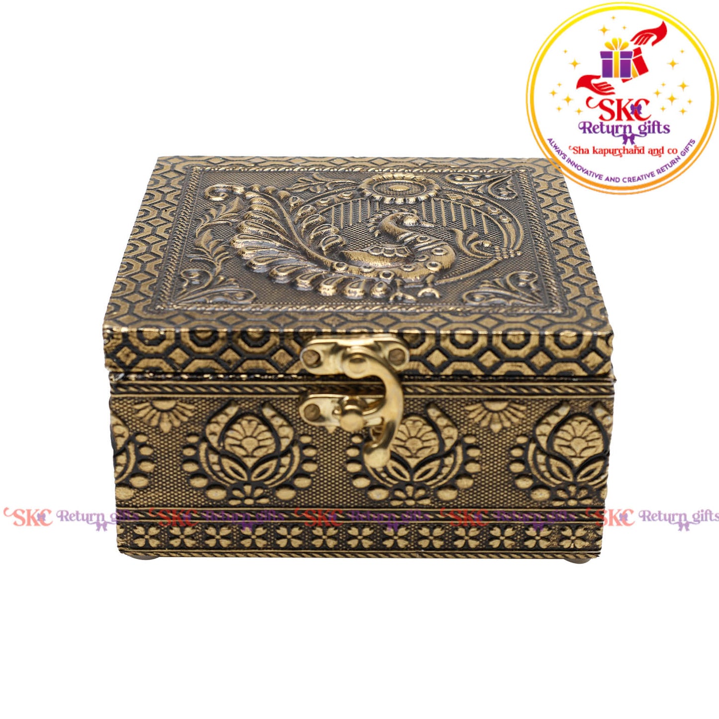 Tanjore Digital Art Pooja Box 5x5