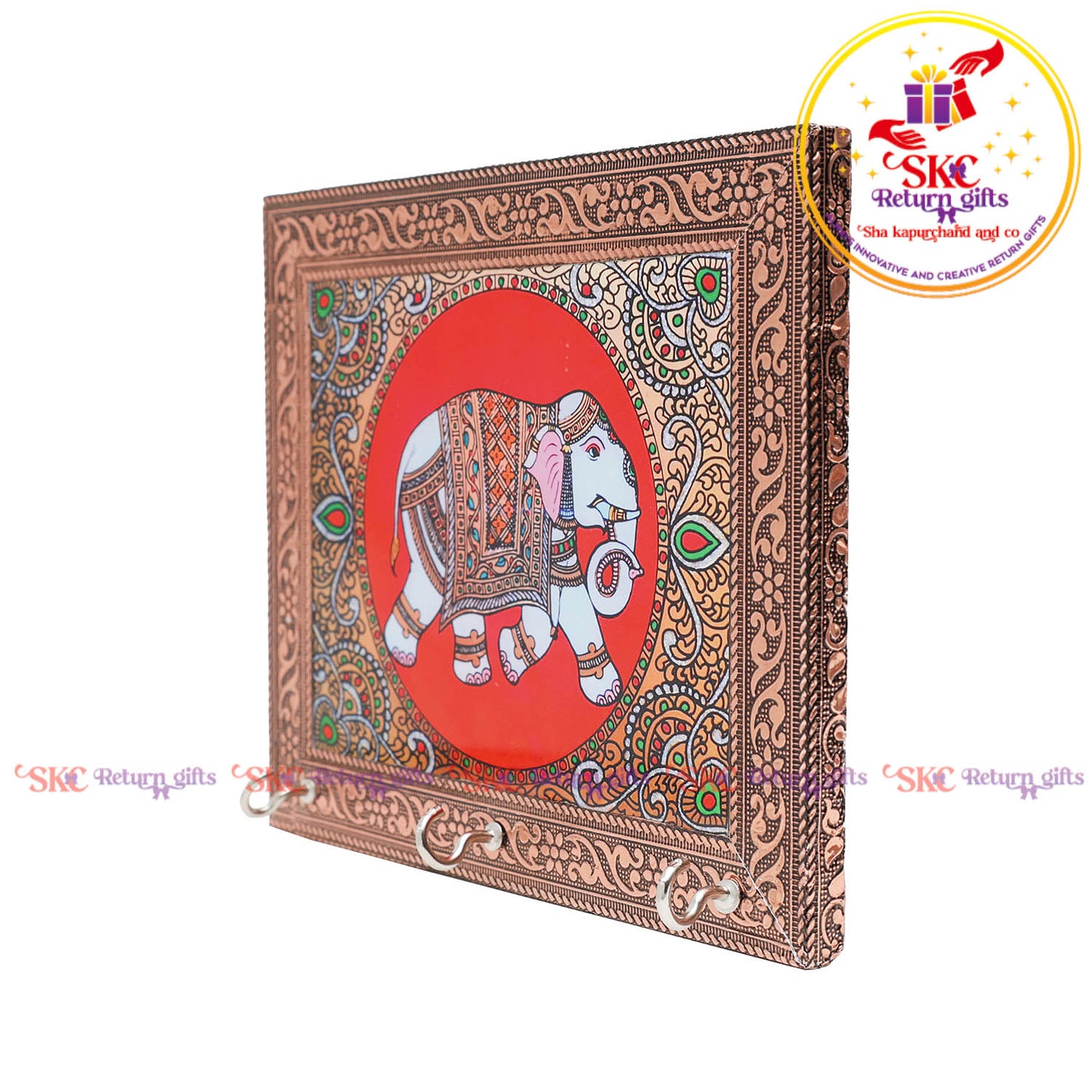 Tanjore digital art elephant