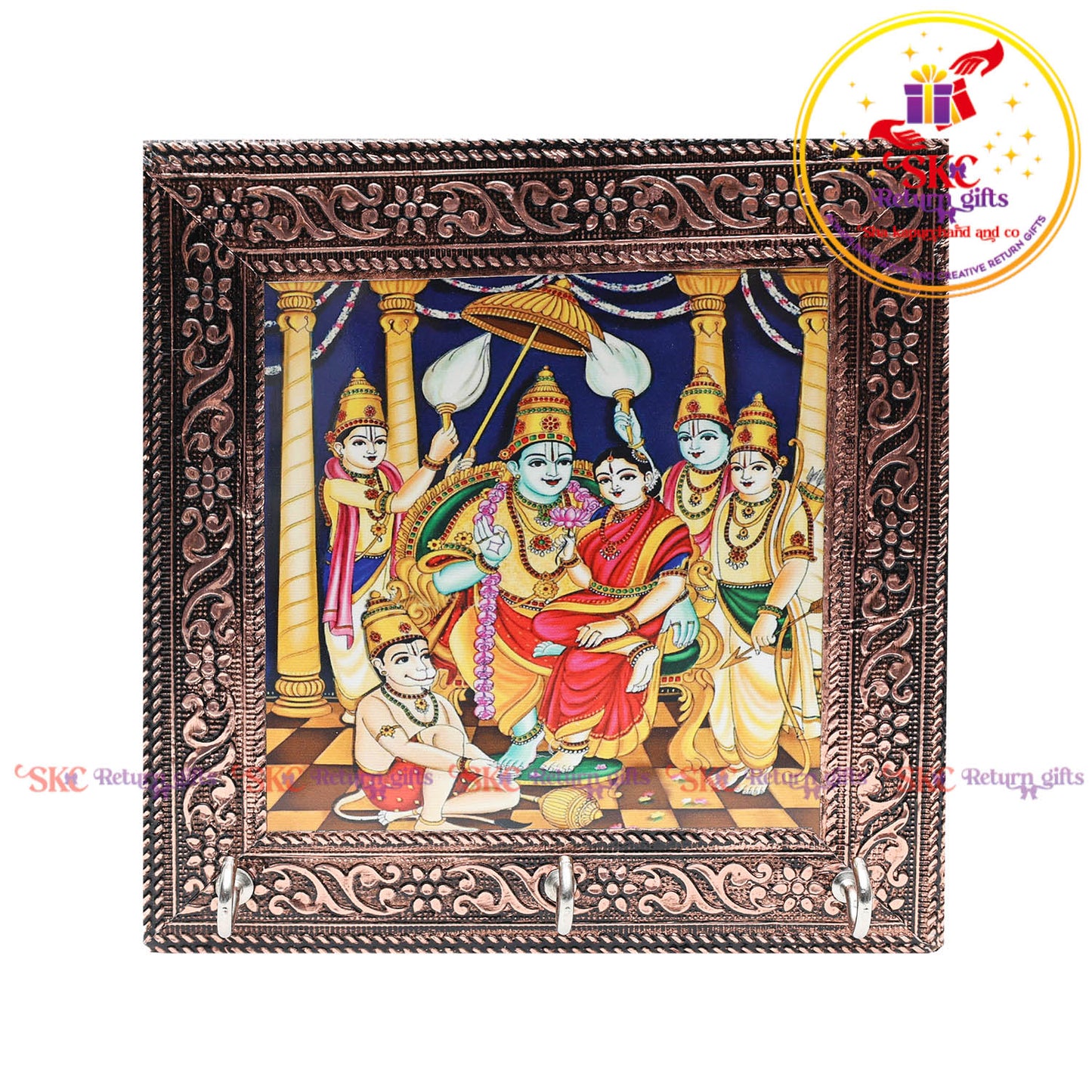 Tanjore digital art Ram darbar