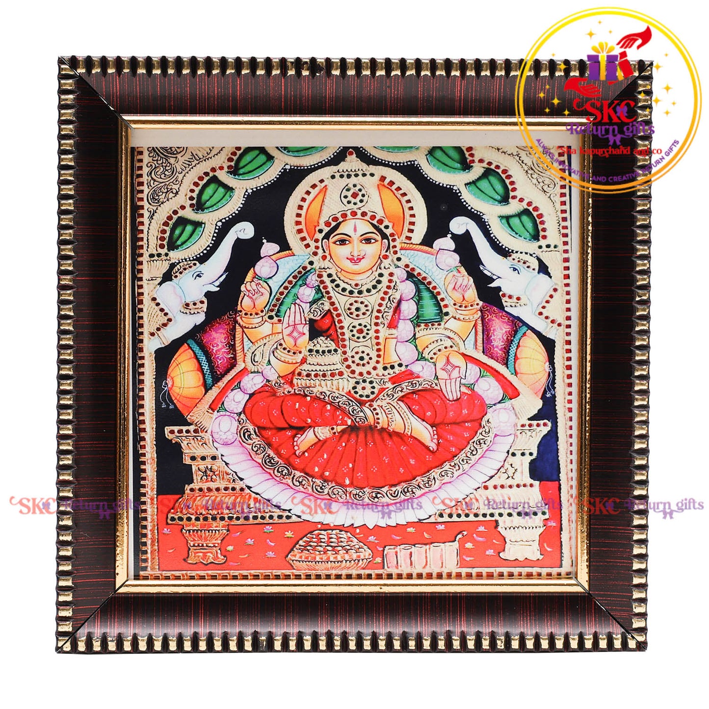 Tanjore digital art laxmi