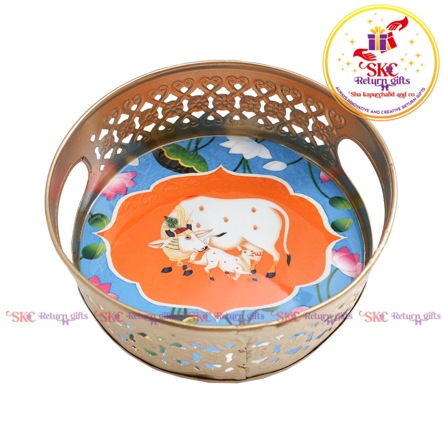 6 inch Pichwai tambulam trays