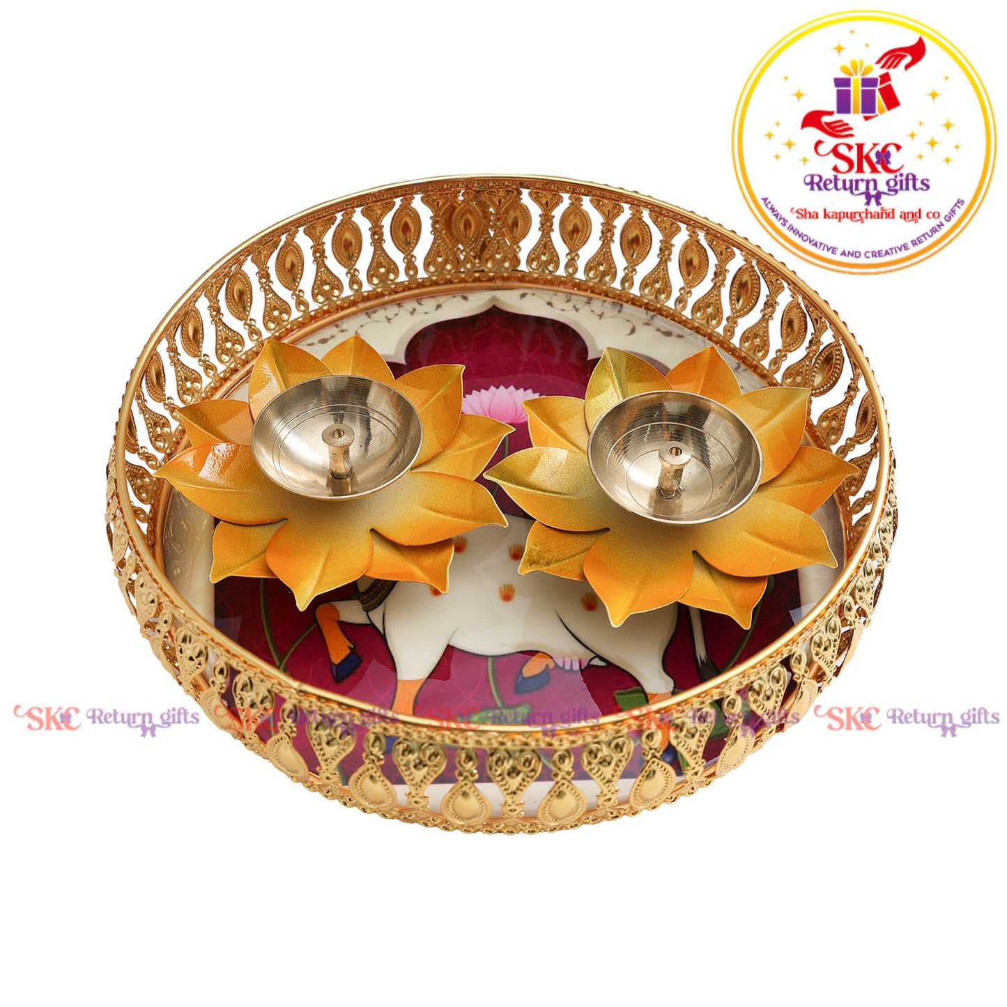 8 inch Pichwai Tambulam premium gift set