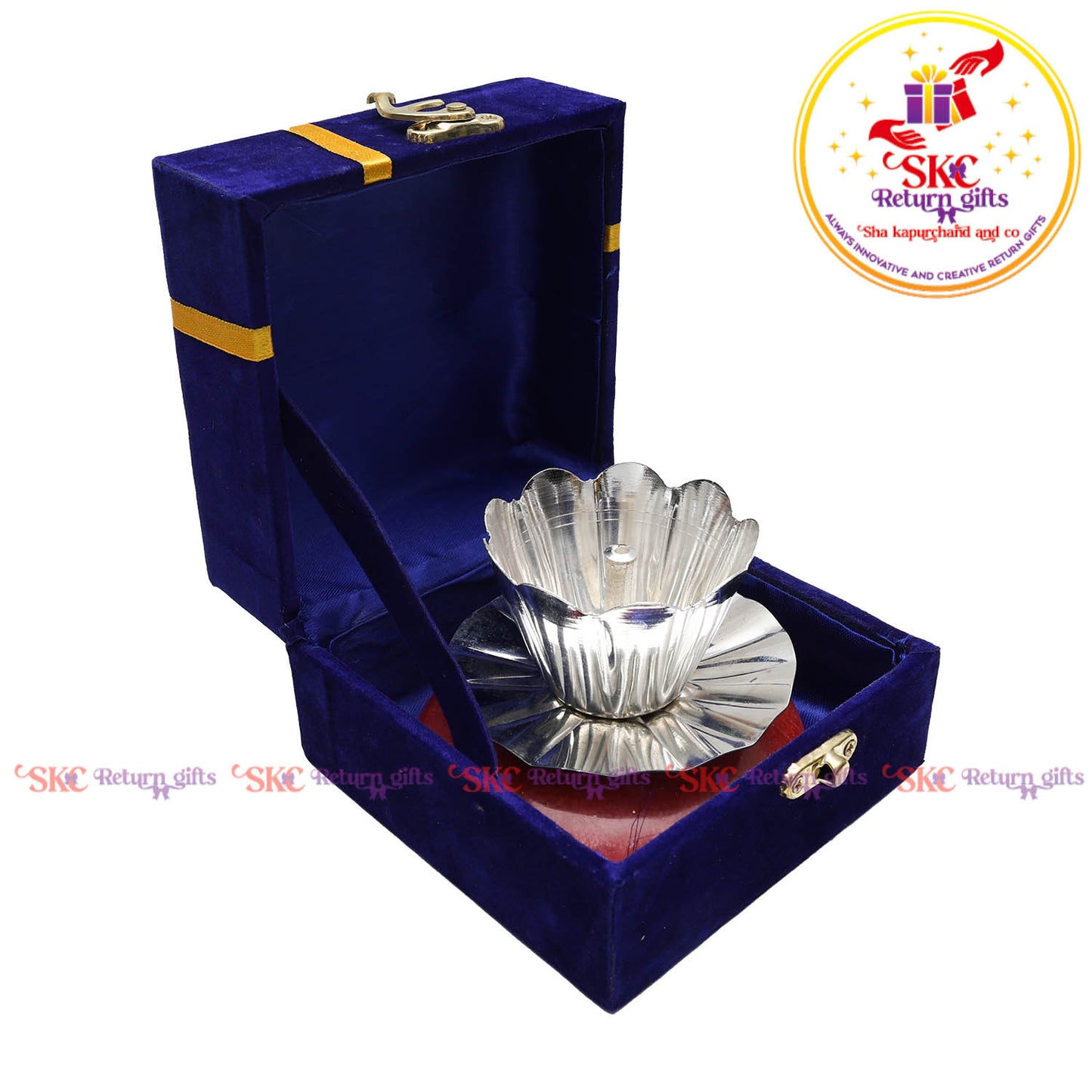 SILVER PLATED LOTUS DIYA