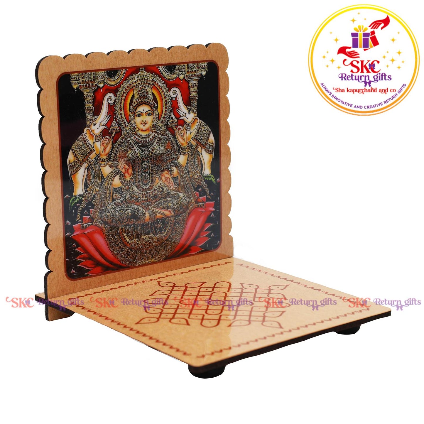 MDF diya stand tanjore art