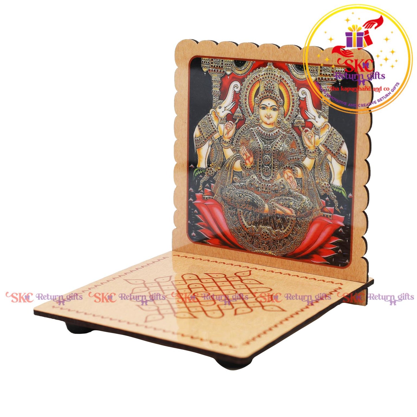 MDF diya stand tanjore art