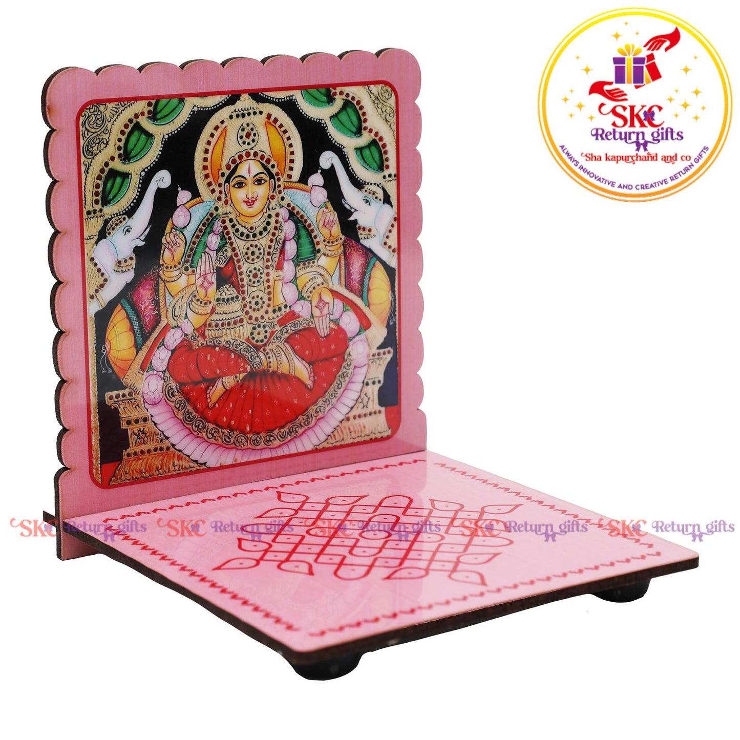 MDF diya stand tanjore art