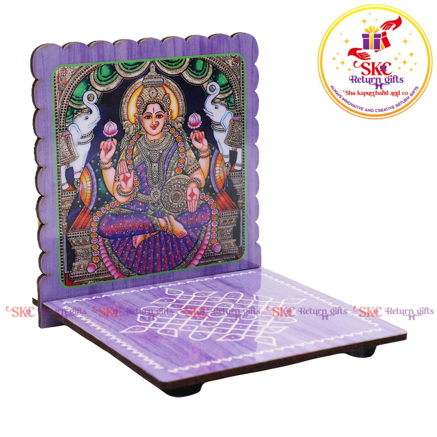 MDF diya stand tanjore art