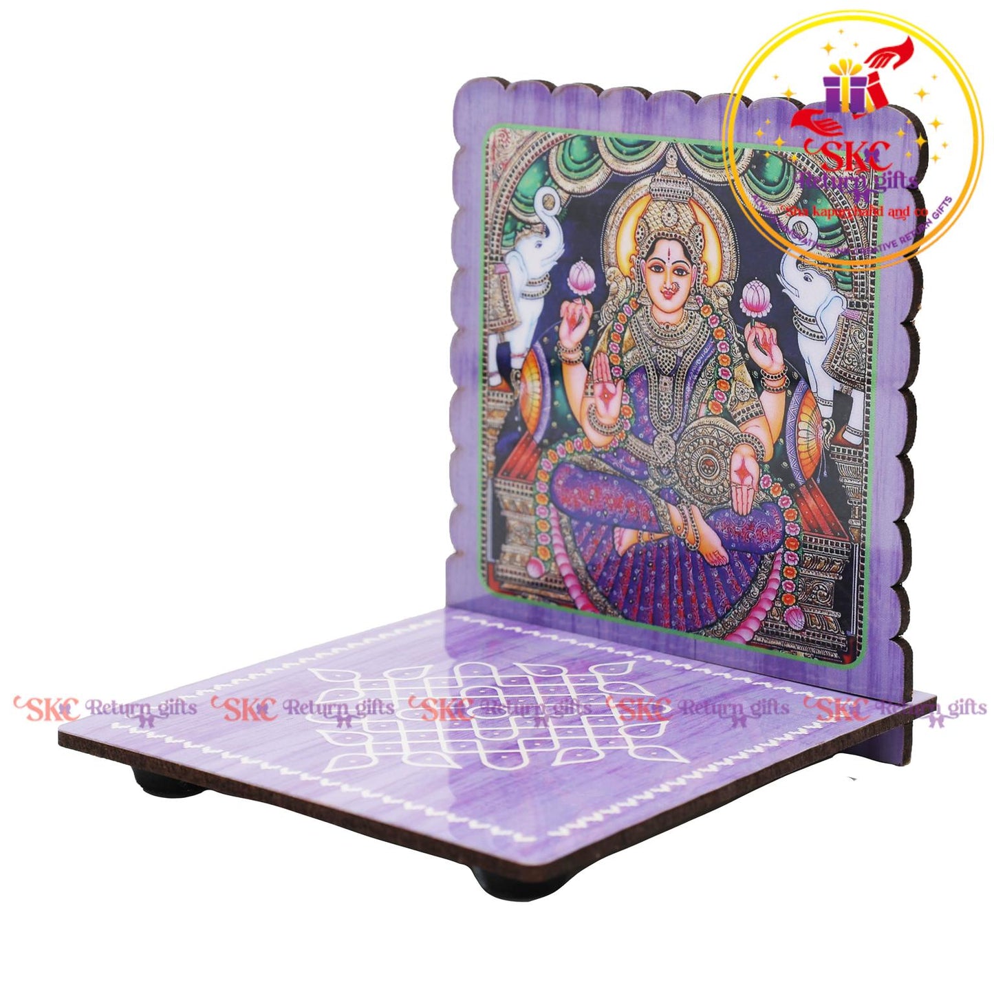 MDF diya stand tanjore art