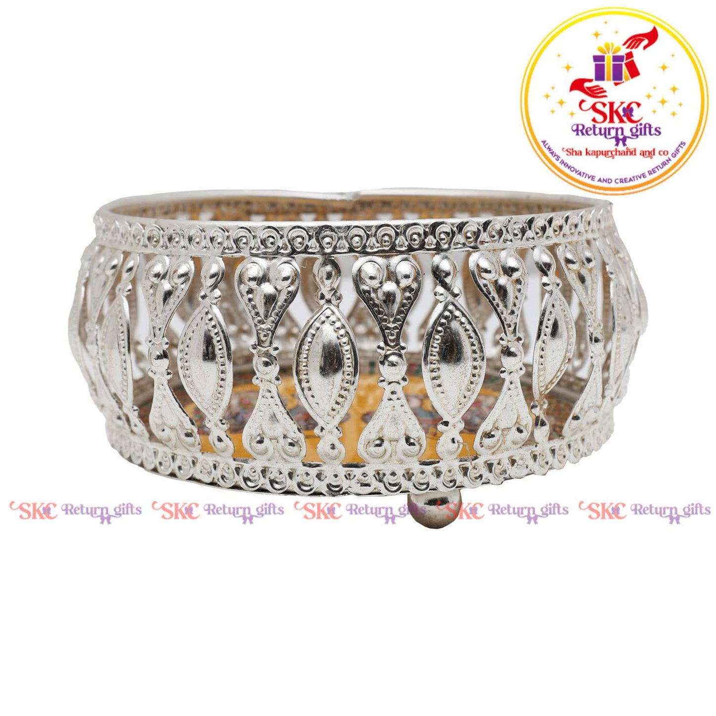 4inch pichwai silver bowl