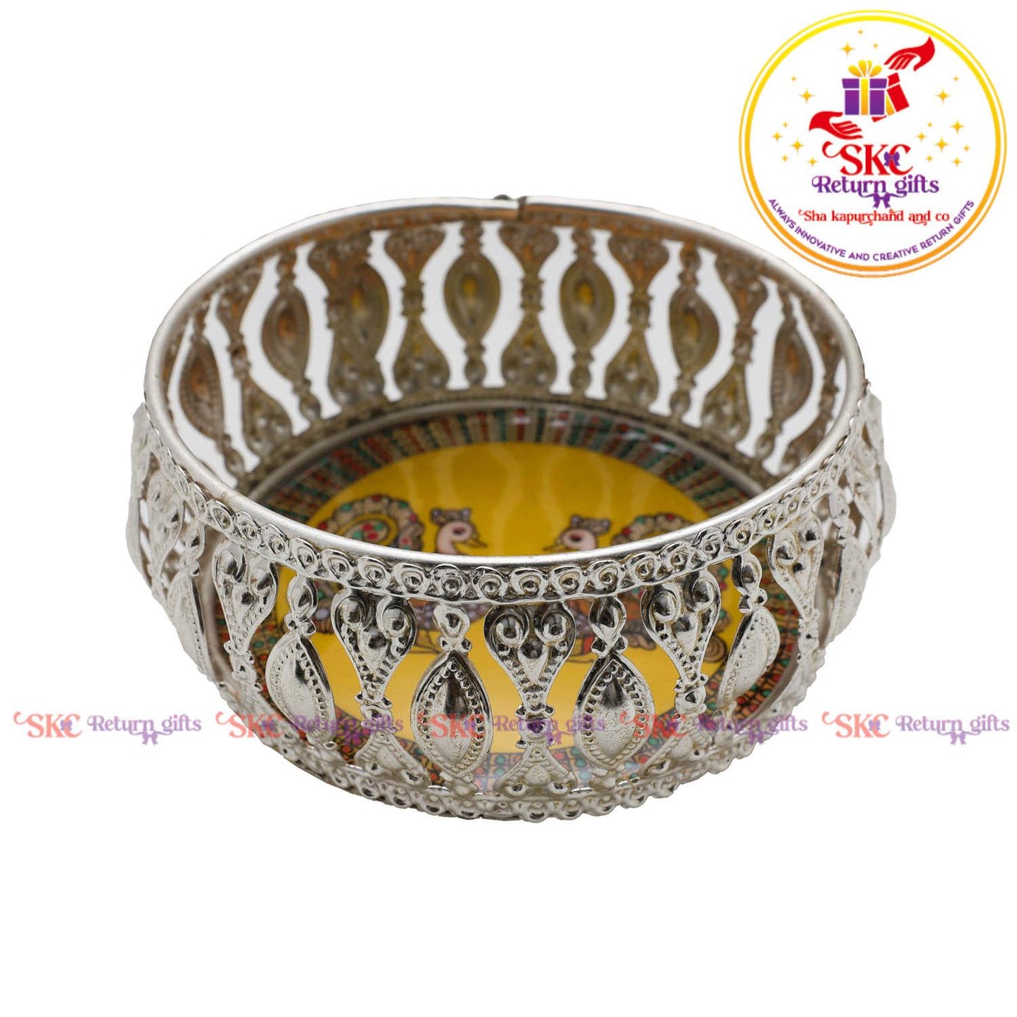 4inch pichwai silver bowl
