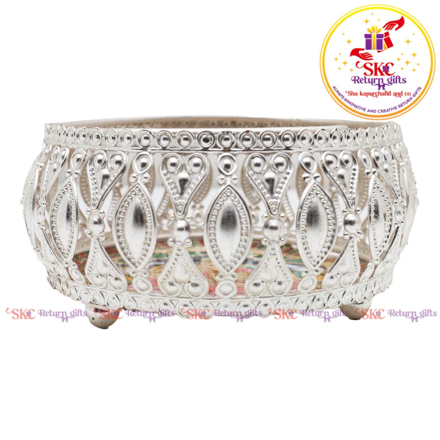 4inch pichwai silver bowl