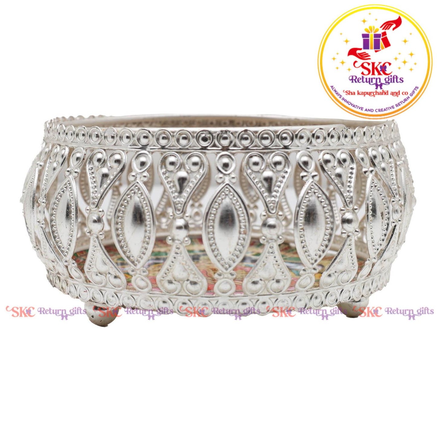 4inch pichwai silver bowl