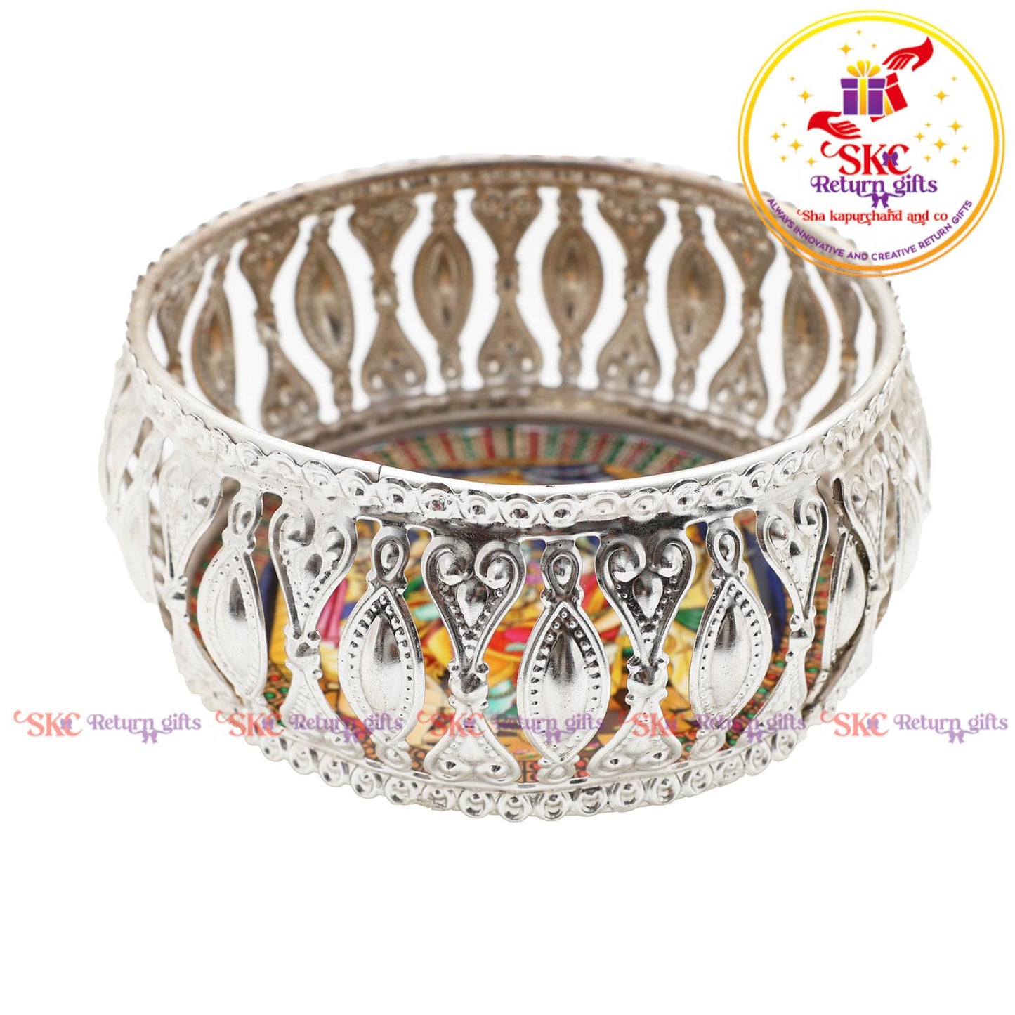 4inch pichwai silver bowl