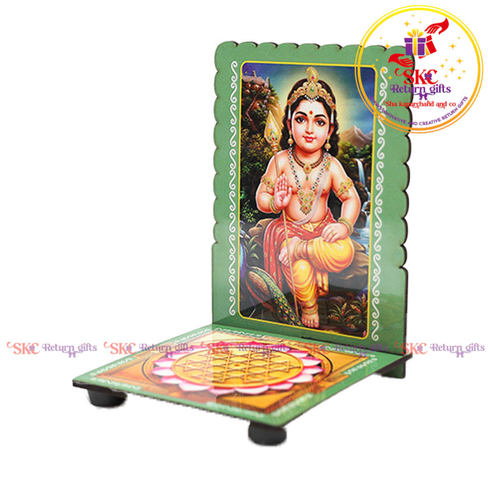 Bala Murugan Sri Yantra Diya Stand