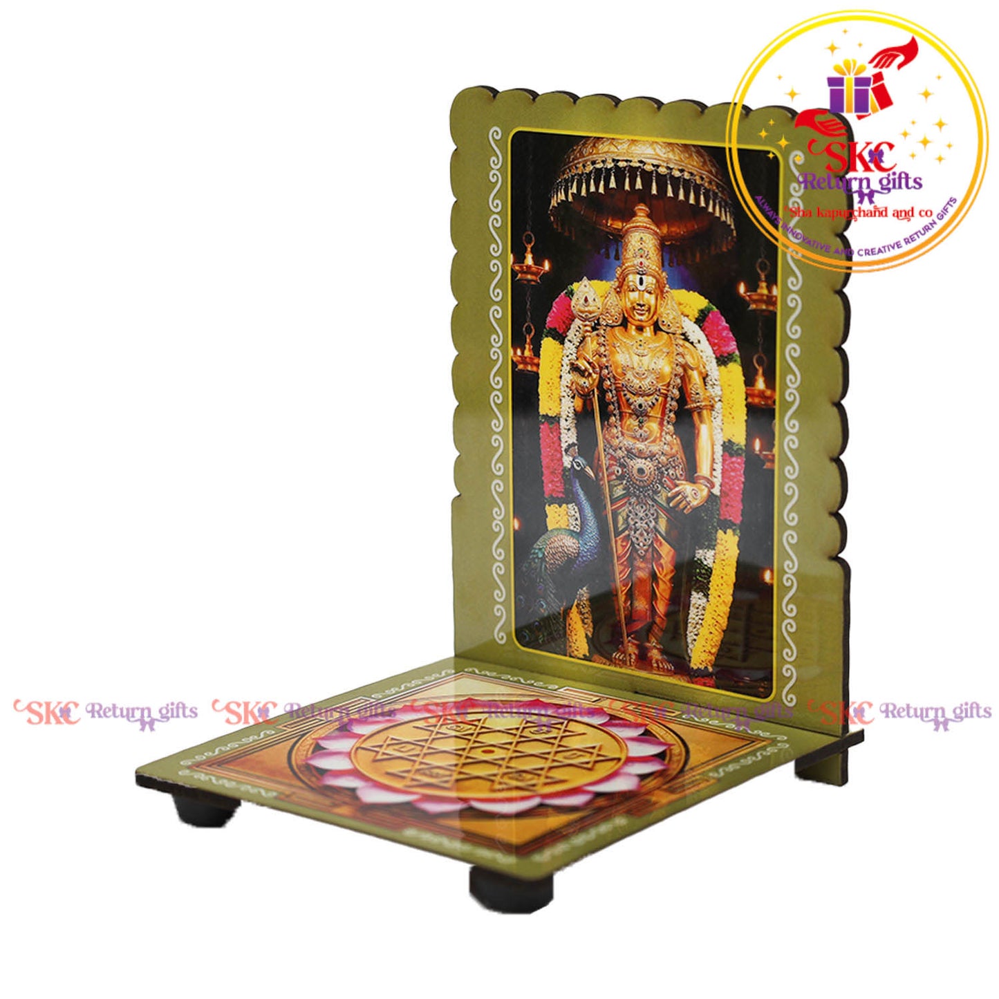 Bala Murugan Sri Yantra Diya Stand