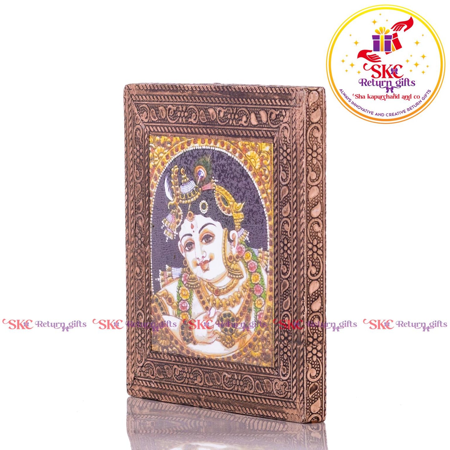 Tanjore Digital Art  Krishna