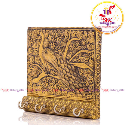 Embossed  Peackock