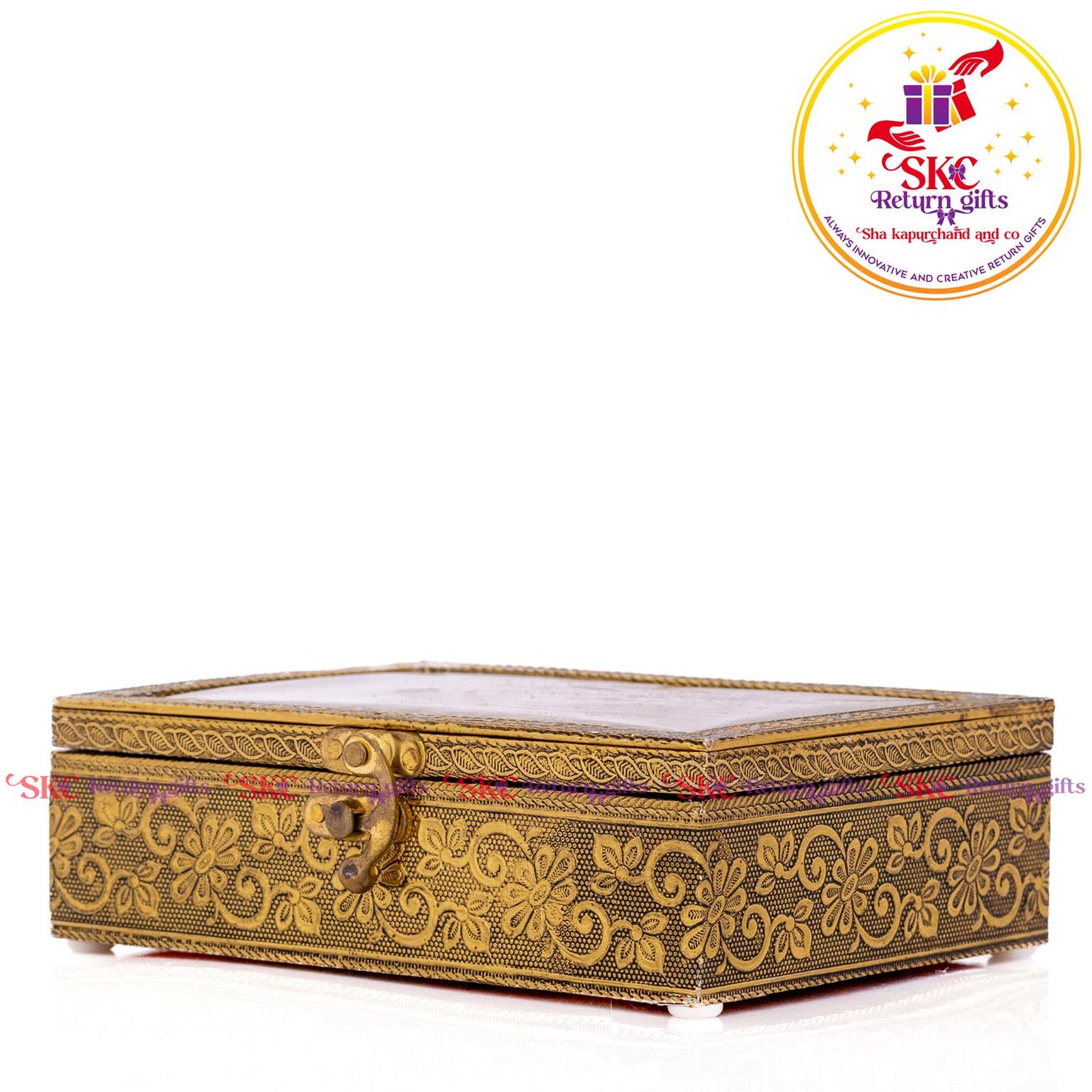 Embossed  Double Elephant Jewel Box