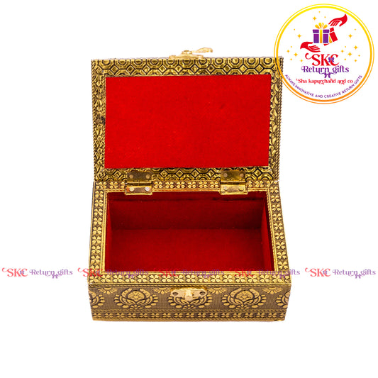 Embossed Peacock Jewel Box