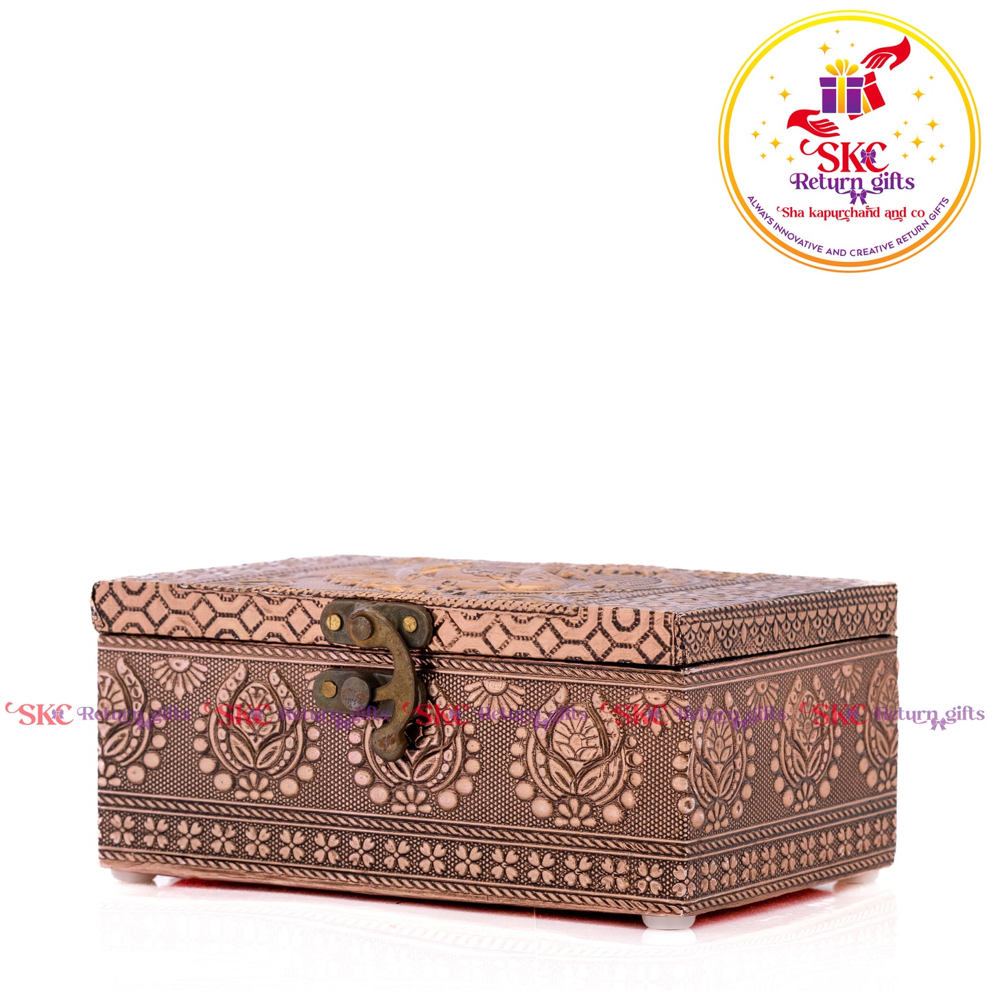Embossed Peacock Jewel Box