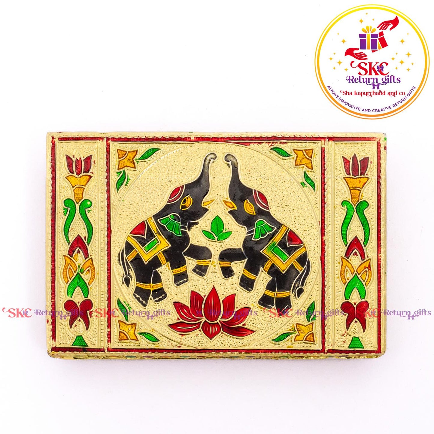 Meenakari Patla Double Elephant
