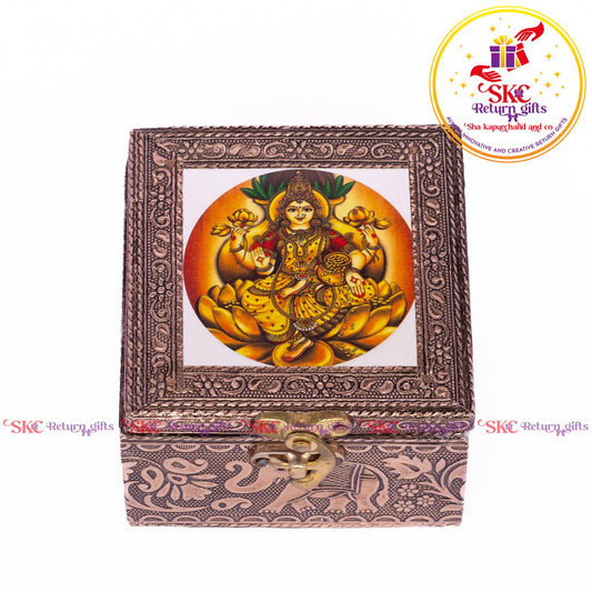 Tanjore Digital Art Pooja Box Gharalaksmi