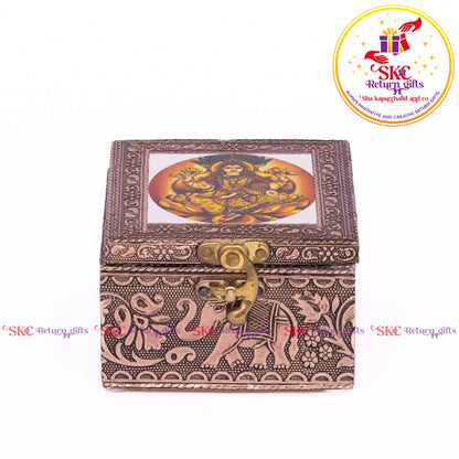 Tanjore Digital Art Pooja Box Gharalaksmi