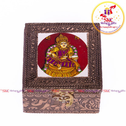 Tanjore Digital Art Pooja Box Anna Purina