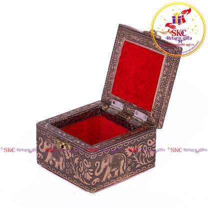 Tanjore Digital Art Pooja Box Krishna