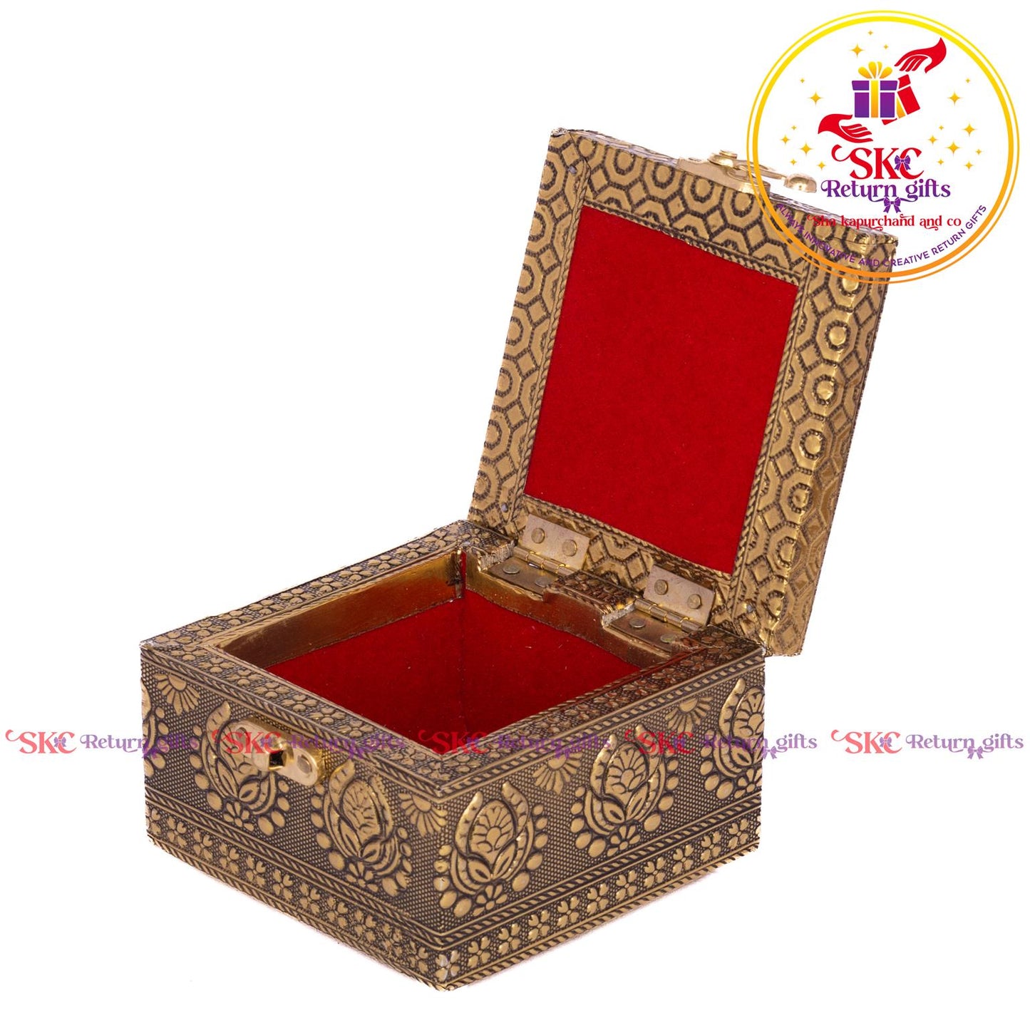 Embossed Peacock Jewellery Box