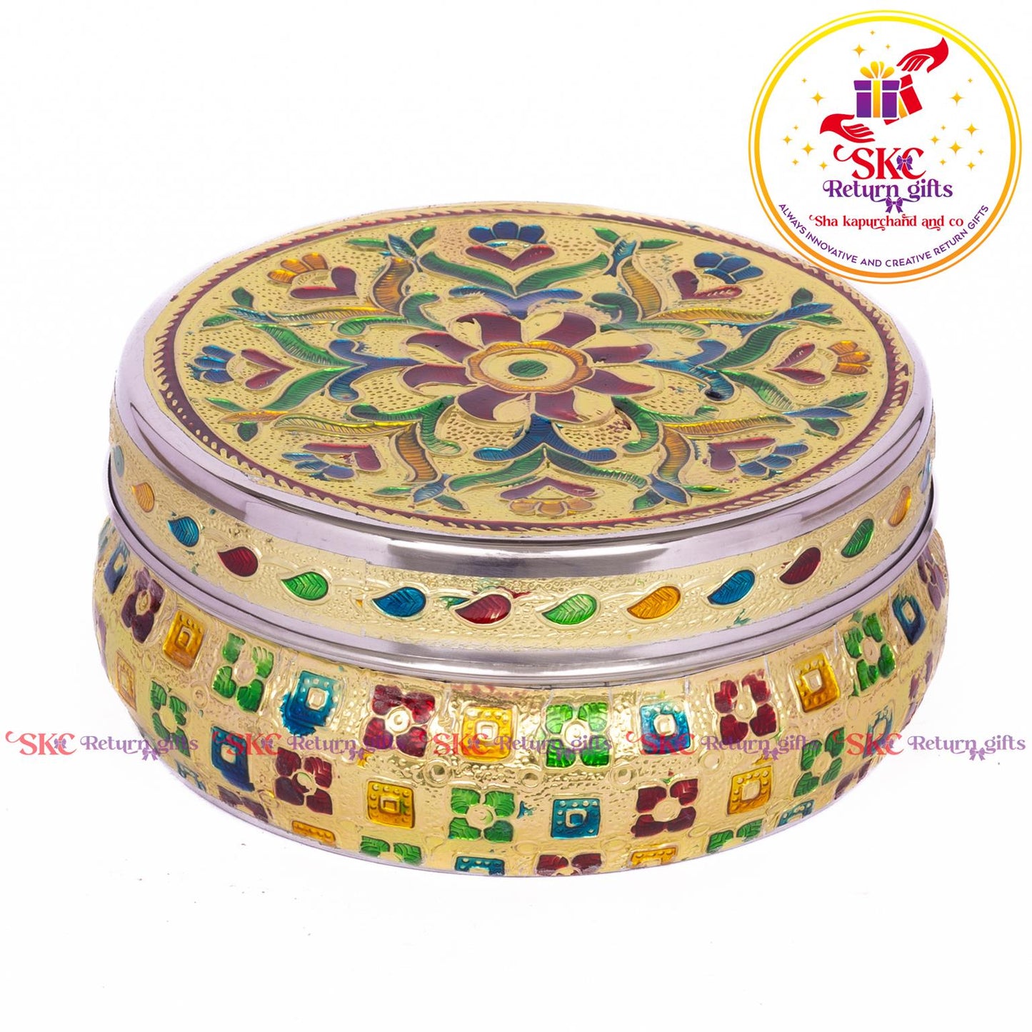 Stainless Steel Menakari Flower Box
