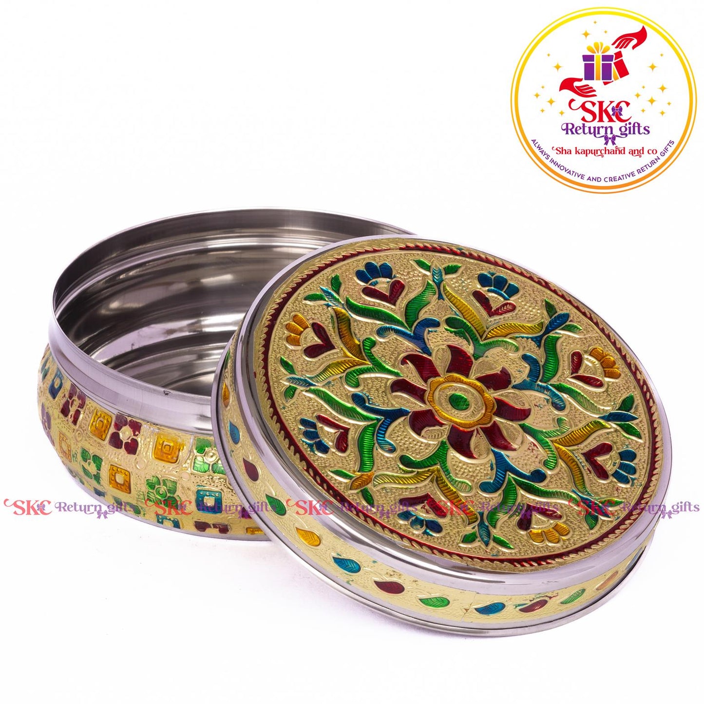 Stainless Steel Menakari Flower Box